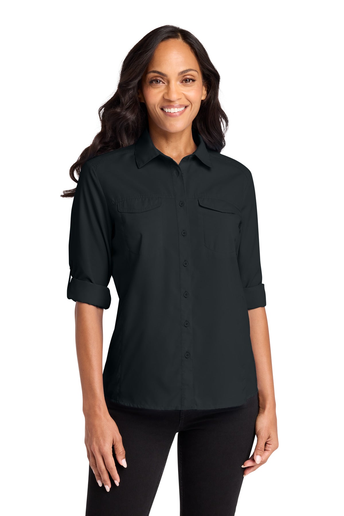 Port Authority ® Women's Long Sleeve UV Daybreak Shirt LW960