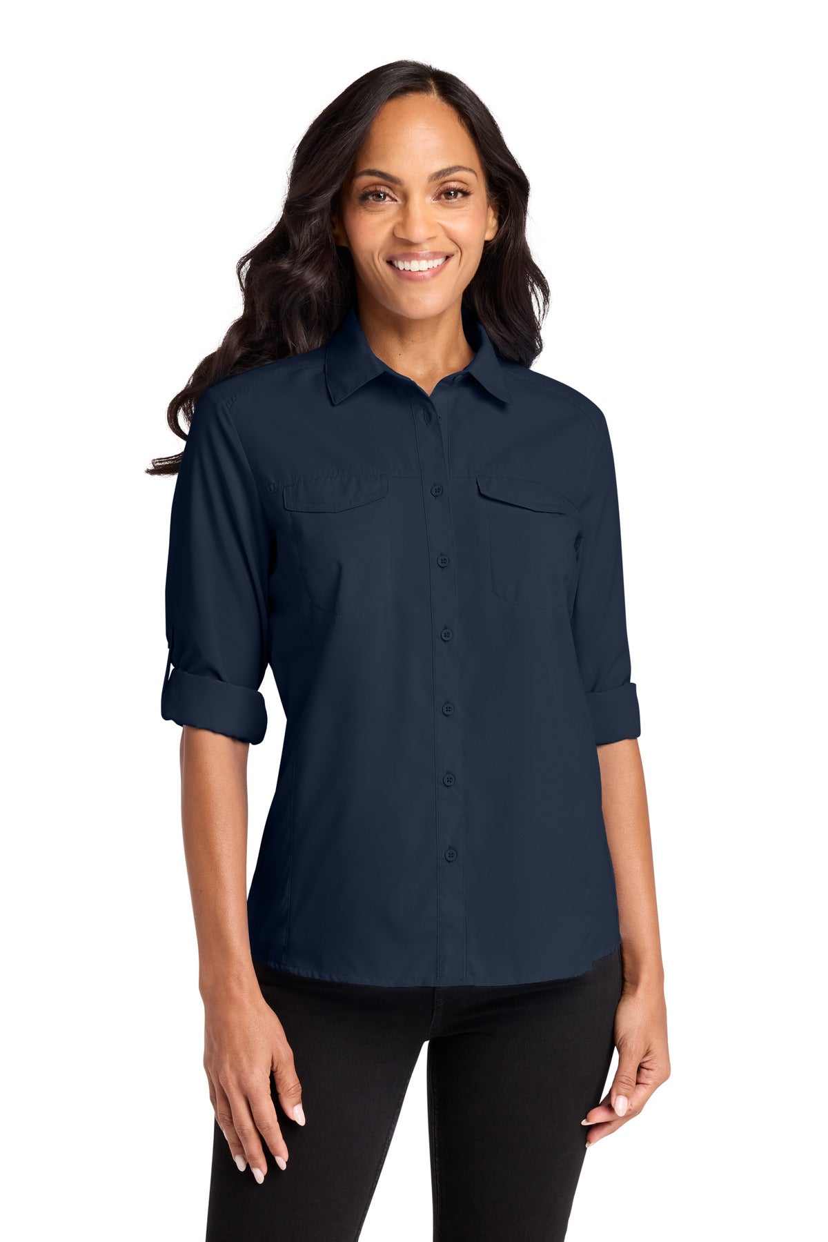 Port Authority ® Women's Long Sleeve UV Daybreak Shirt LW960