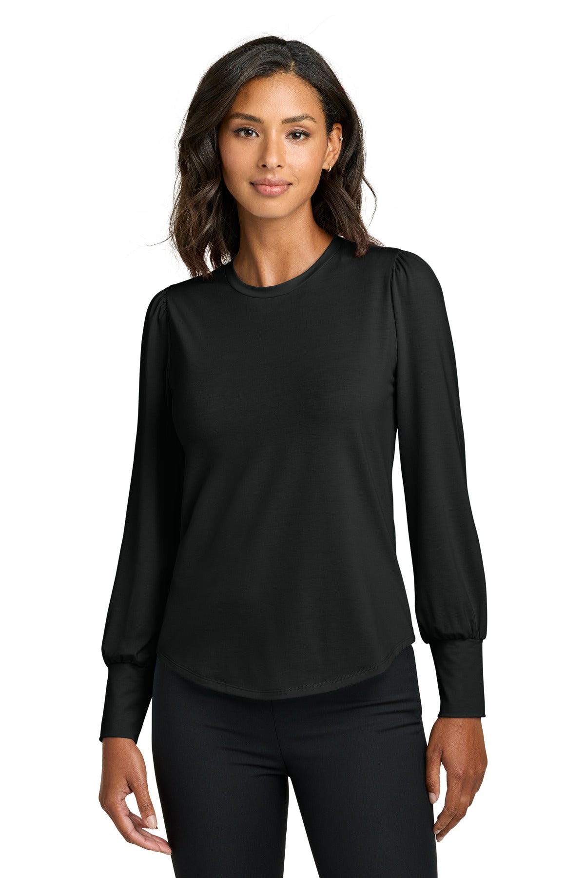 Mercer+Mettle ® Women's Stretch Jersey Long Sleeve Blouson Top MM1019