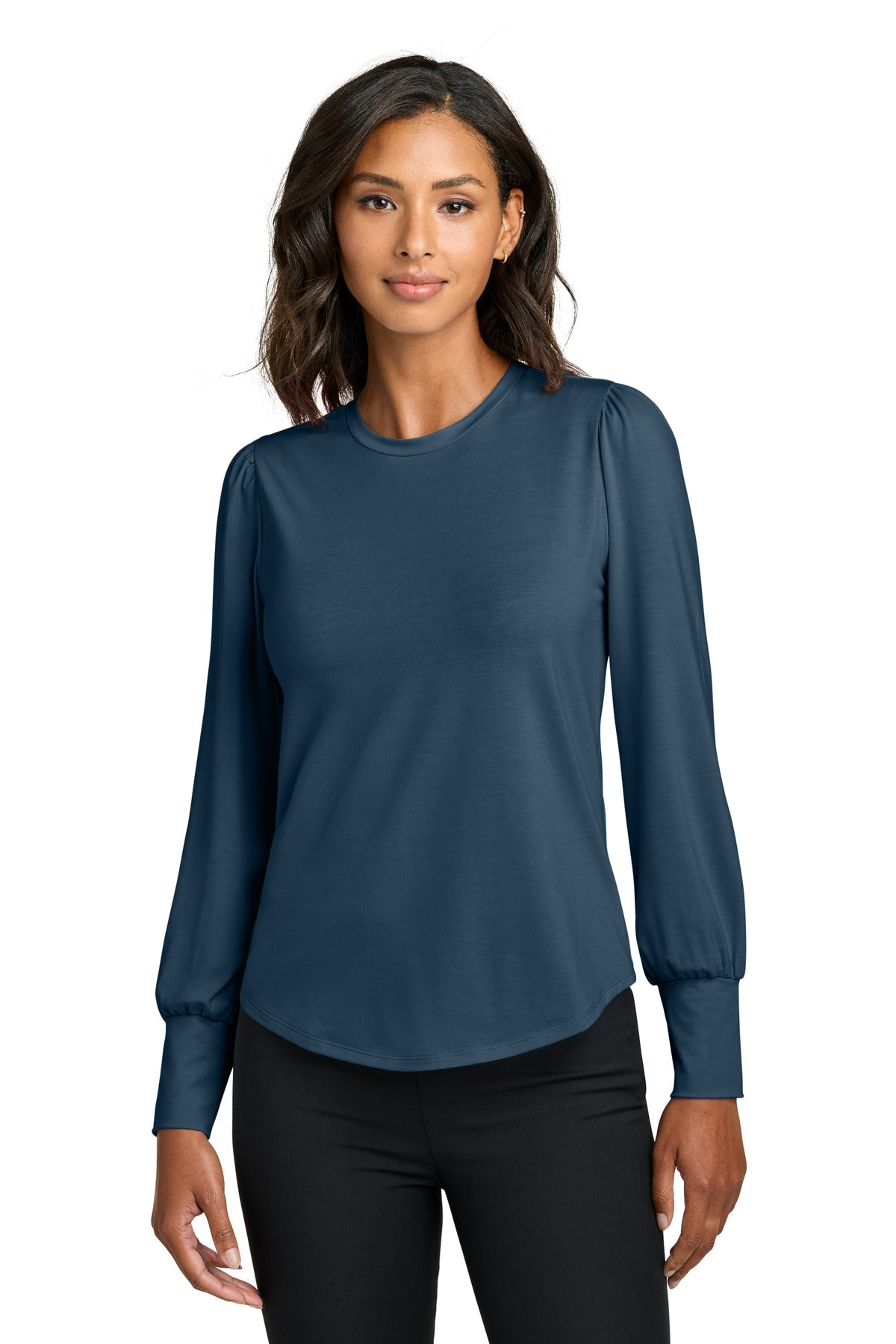 Mercer+Mettle ® Women's Stretch Jersey Long Sleeve Blouson Top MM1019