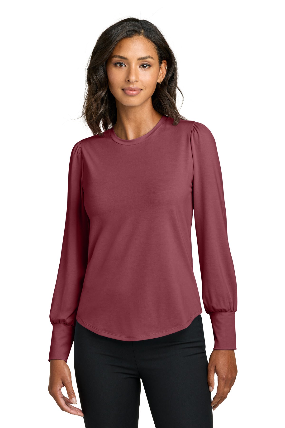 Mercer+Mettle ® Women's Stretch Jersey Long Sleeve Blouson Top MM1019