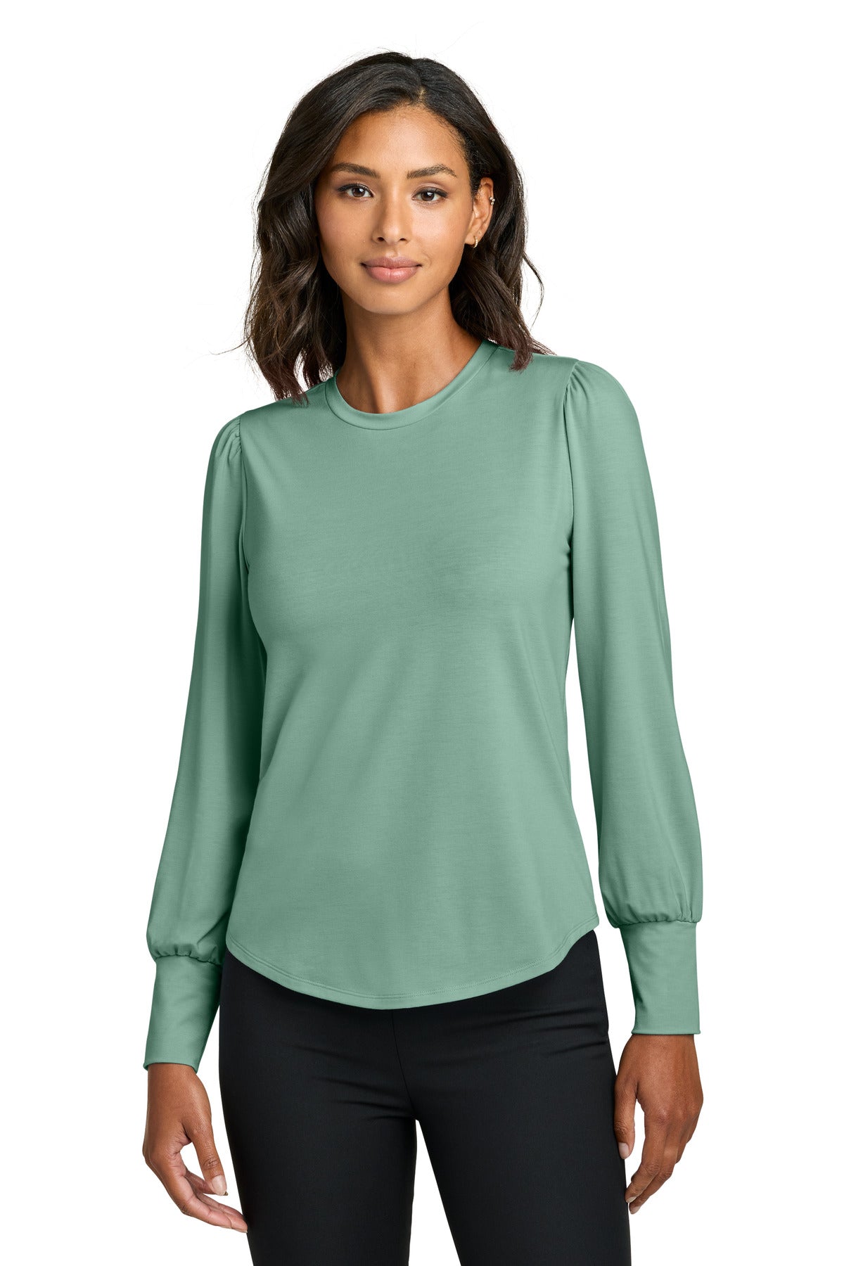 Mercer+Mettle ® Women's Stretch Jersey Long Sleeve Blouson Top MM1019