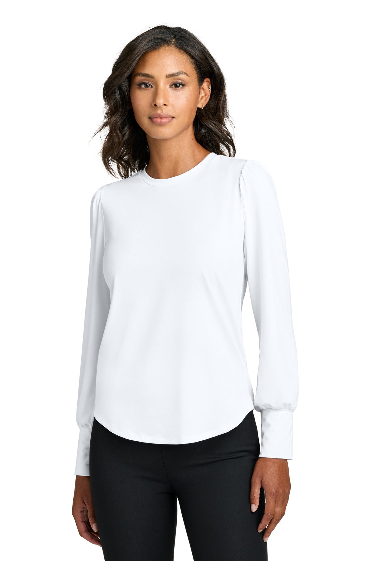 Mercer+Mettle ® Women's Stretch Jersey Long Sleeve Blouson Top MM1019