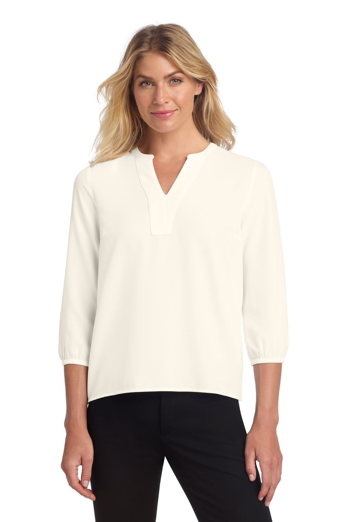 Mercer+Mettle ® Women's Stretch Crepe 3/4-Sleeve Blouse MM2011