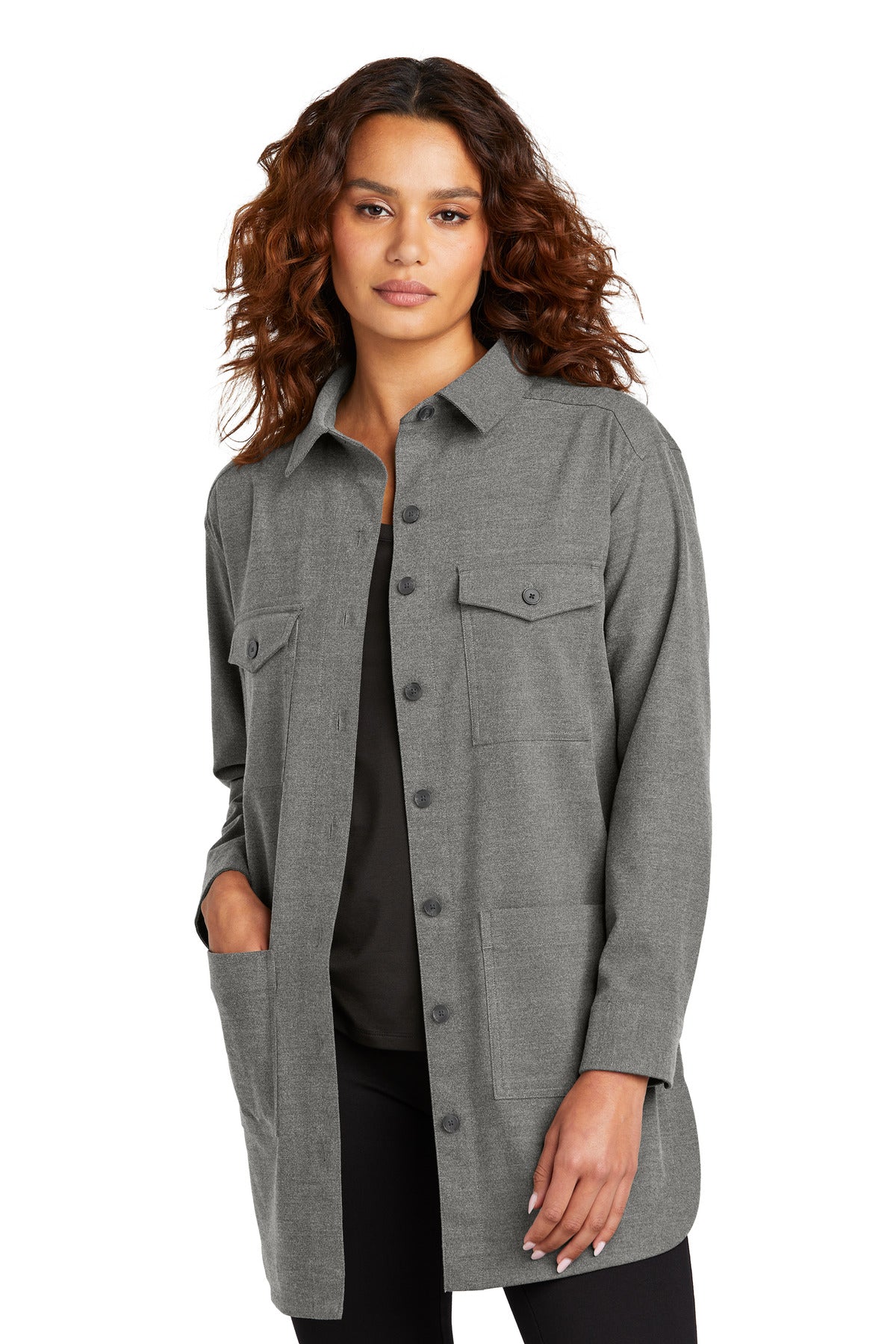 Mercer+Mettle ® Women's Long Sleeve Twill Overshirt MM2021