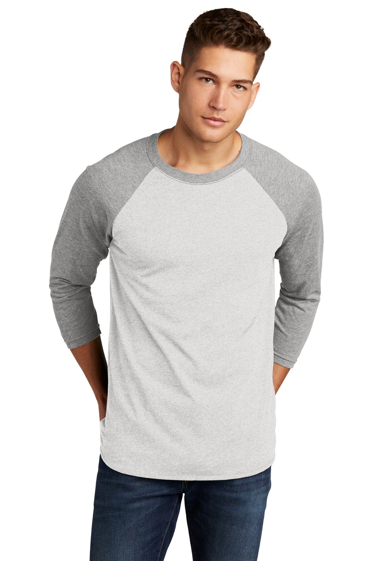 Next Level Apparel ® Adult Tri-Blend 3/4-Sleeve Raglan Tee. NL6051