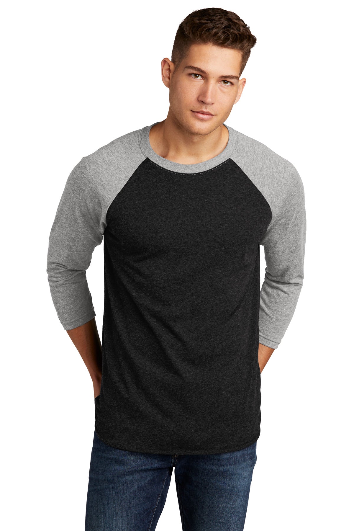 Next Level Apparel ® Adult Tri-Blend 3/4-Sleeve Raglan Tee. NL6051