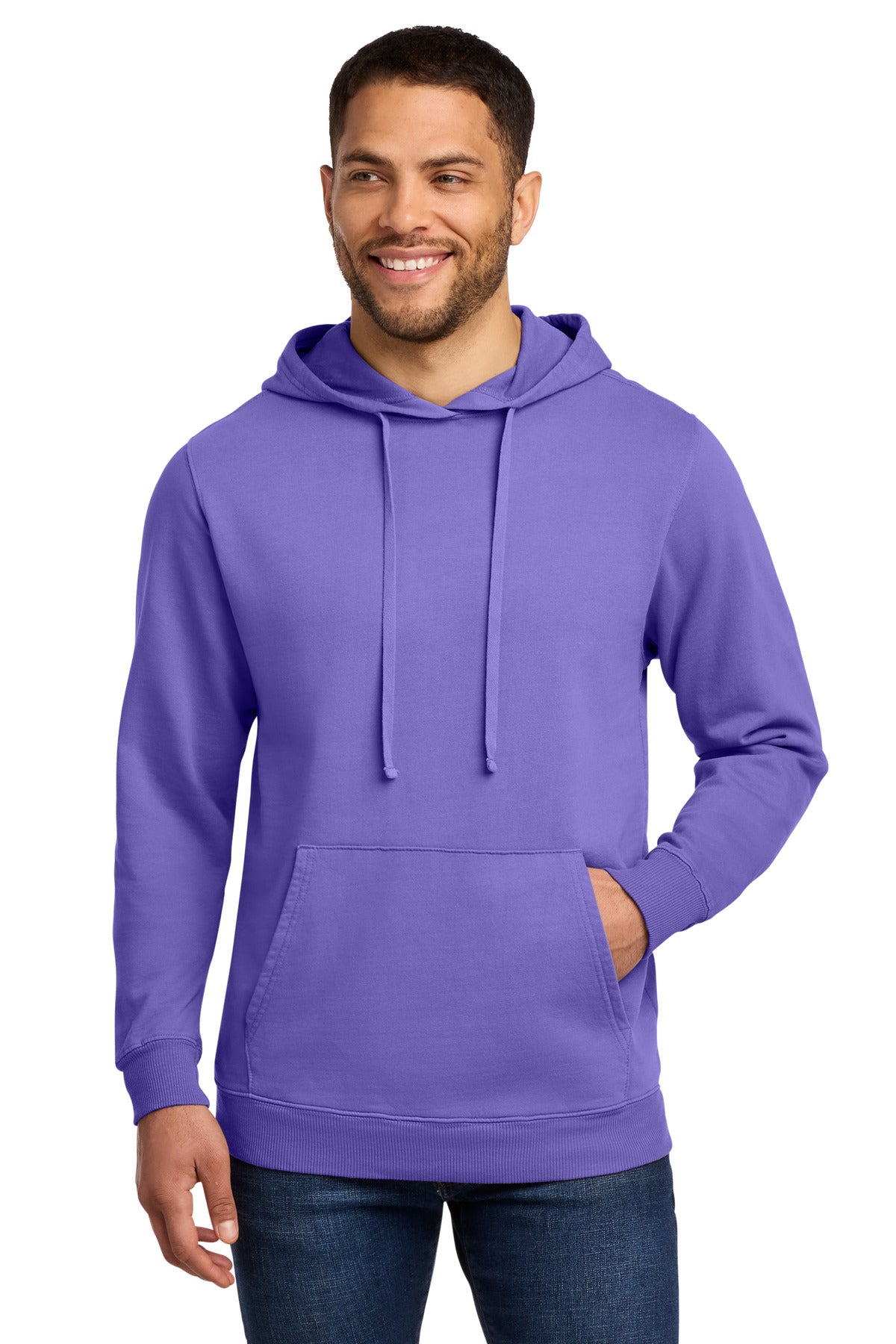 Port & Co ® Beach Wash ® Garment-Dyed Pullover Hooded Sweatshirt. PC098H