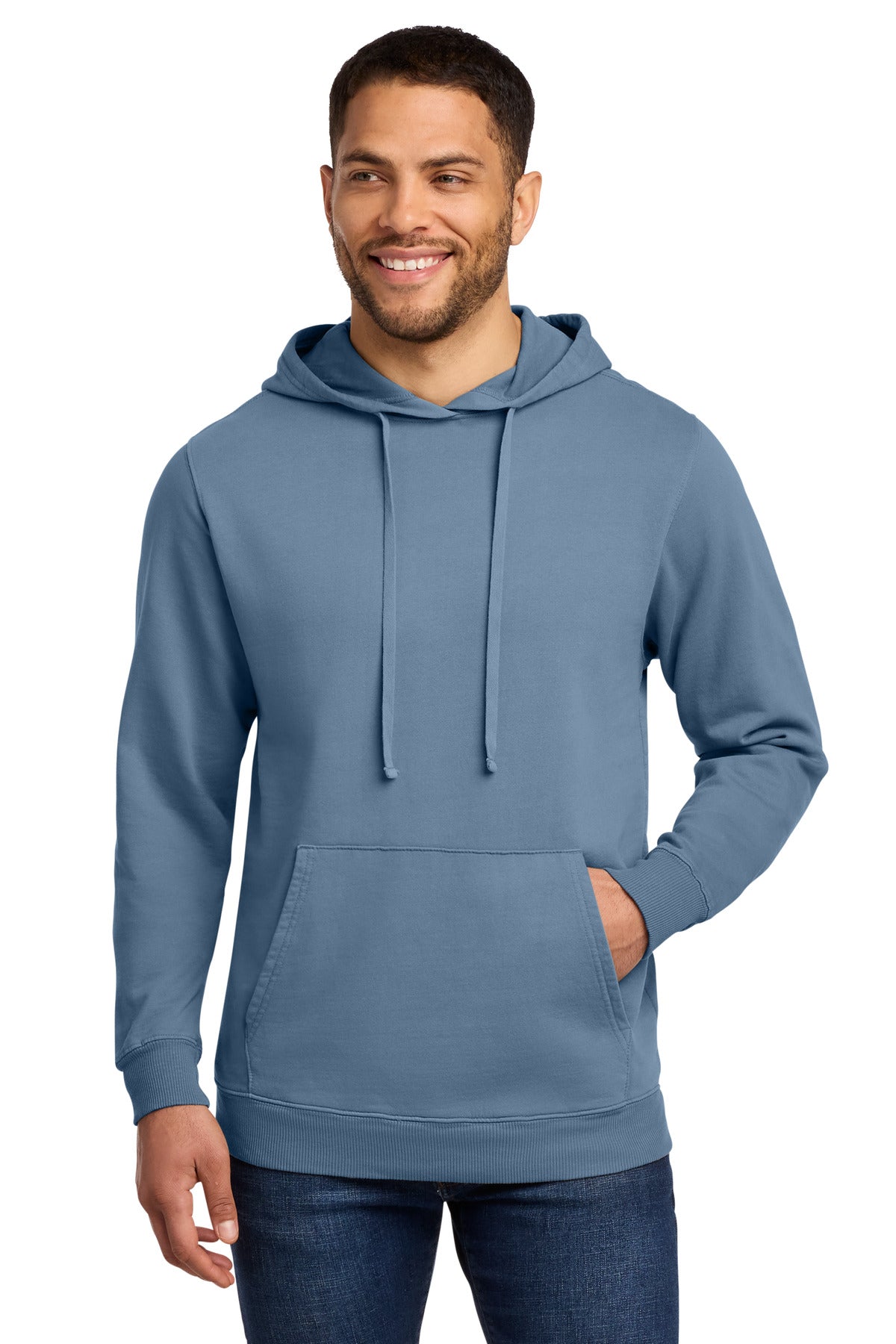 Port & Co ® Beach Wash ® Garment-Dyed Pullover Hooded Sweatshirt. PC098H