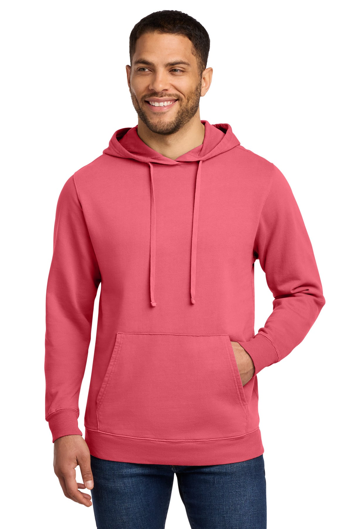 Port & Co ® Beach Wash ® Garment-Dyed Pullover Hooded Sweatshirt. PC098H