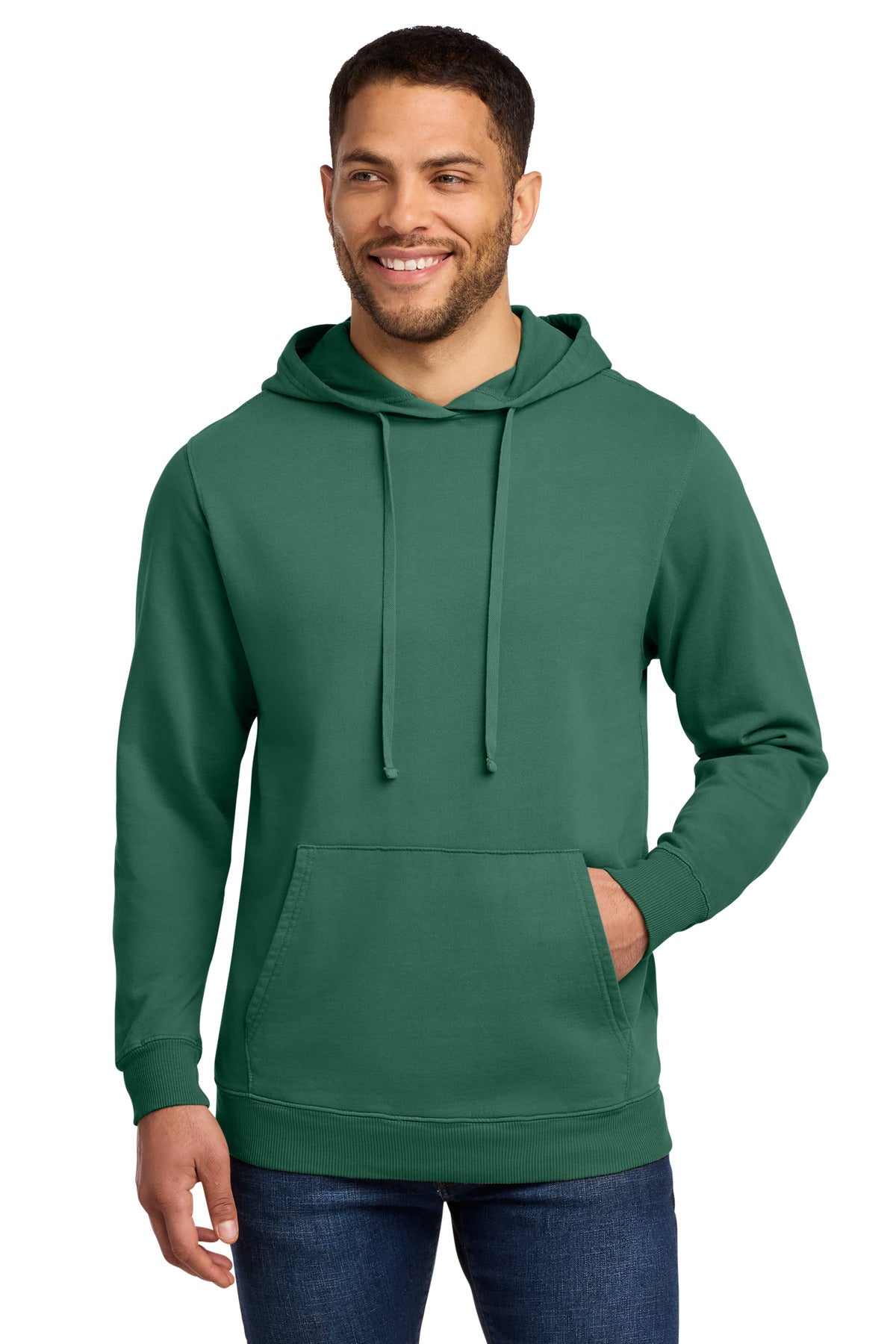 Port & Co ® Beach Wash ® Garment-Dyed Pullover Hooded Sweatshirt. PC098H