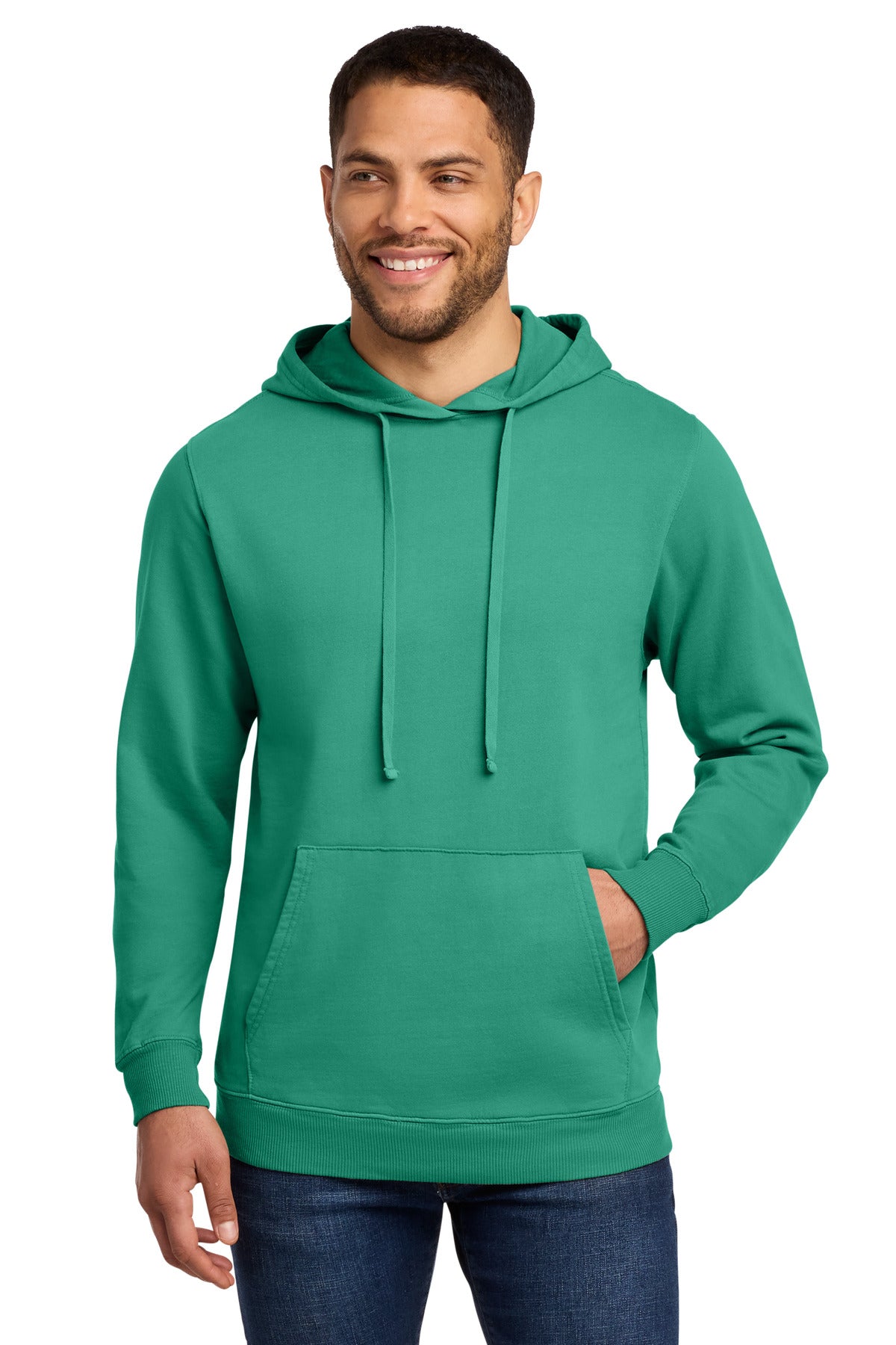 Port & Co ® Beach Wash ® Garment-Dyed Pullover Hooded Sweatshirt. PC098H