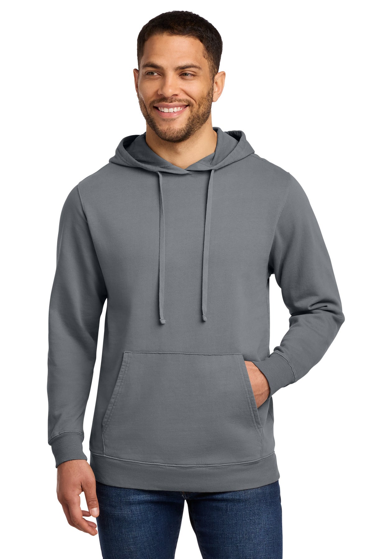 Port & Co ® Beach Wash ® Garment-Dyed Pullover Hooded Sweatshirt. PC098H