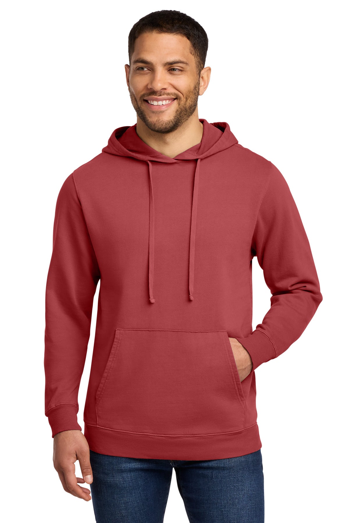 Port & Co ® Beach Wash ® Garment-Dyed Pullover Hooded Sweatshirt. PC098H
