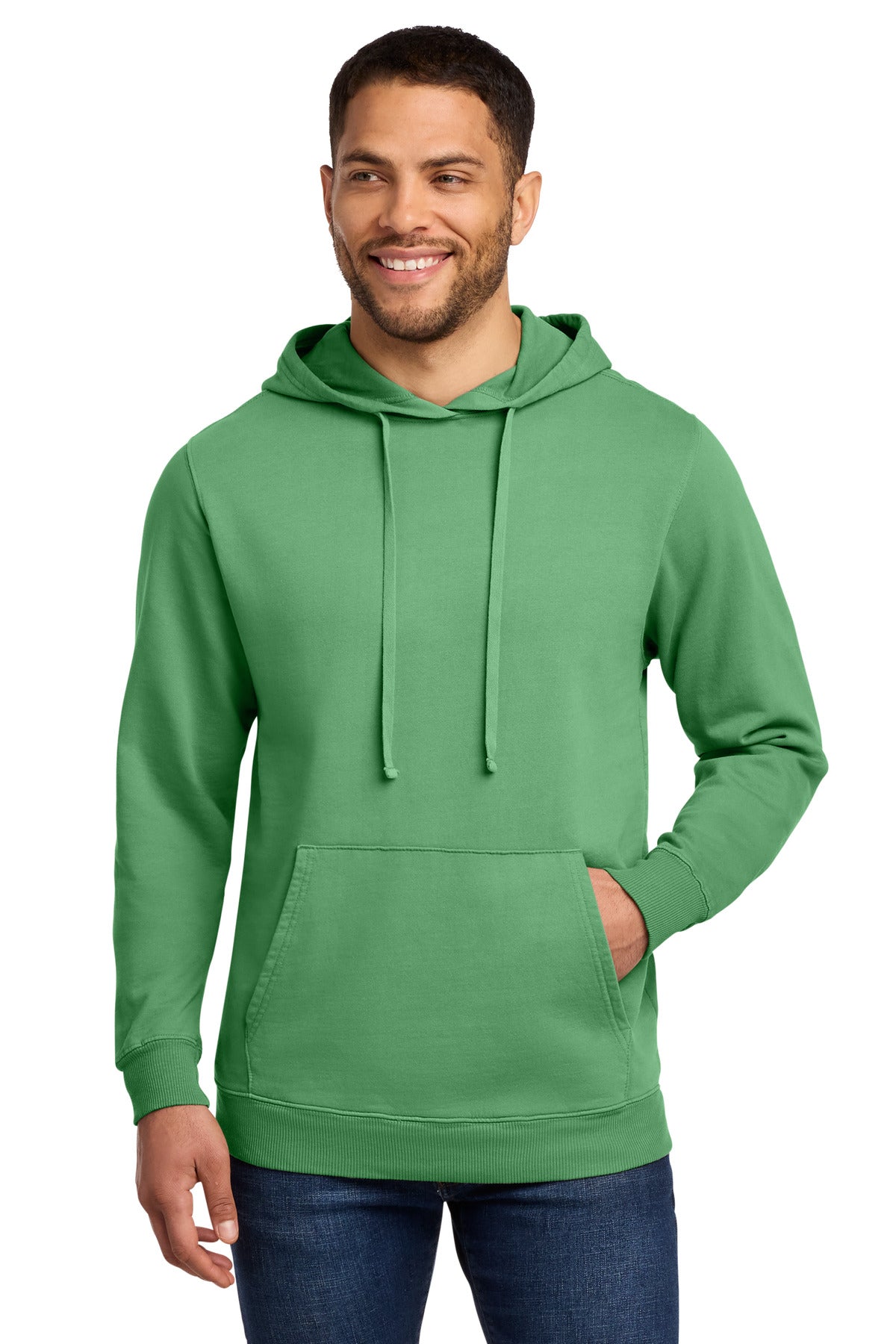 Port & Co ® Beach Wash ® Garment-Dyed Pullover Hooded Sweatshirt. PC098H
