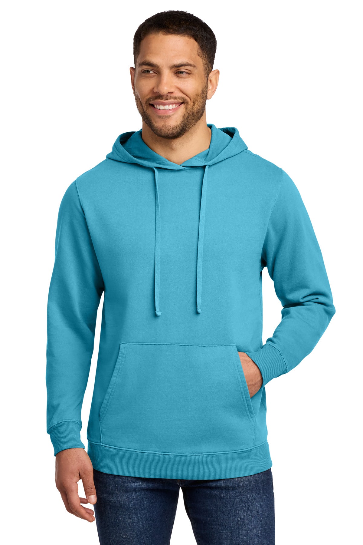 Port & Co ® Beach Wash ® Garment-Dyed Pullover Hooded Sweatshirt. PC098H