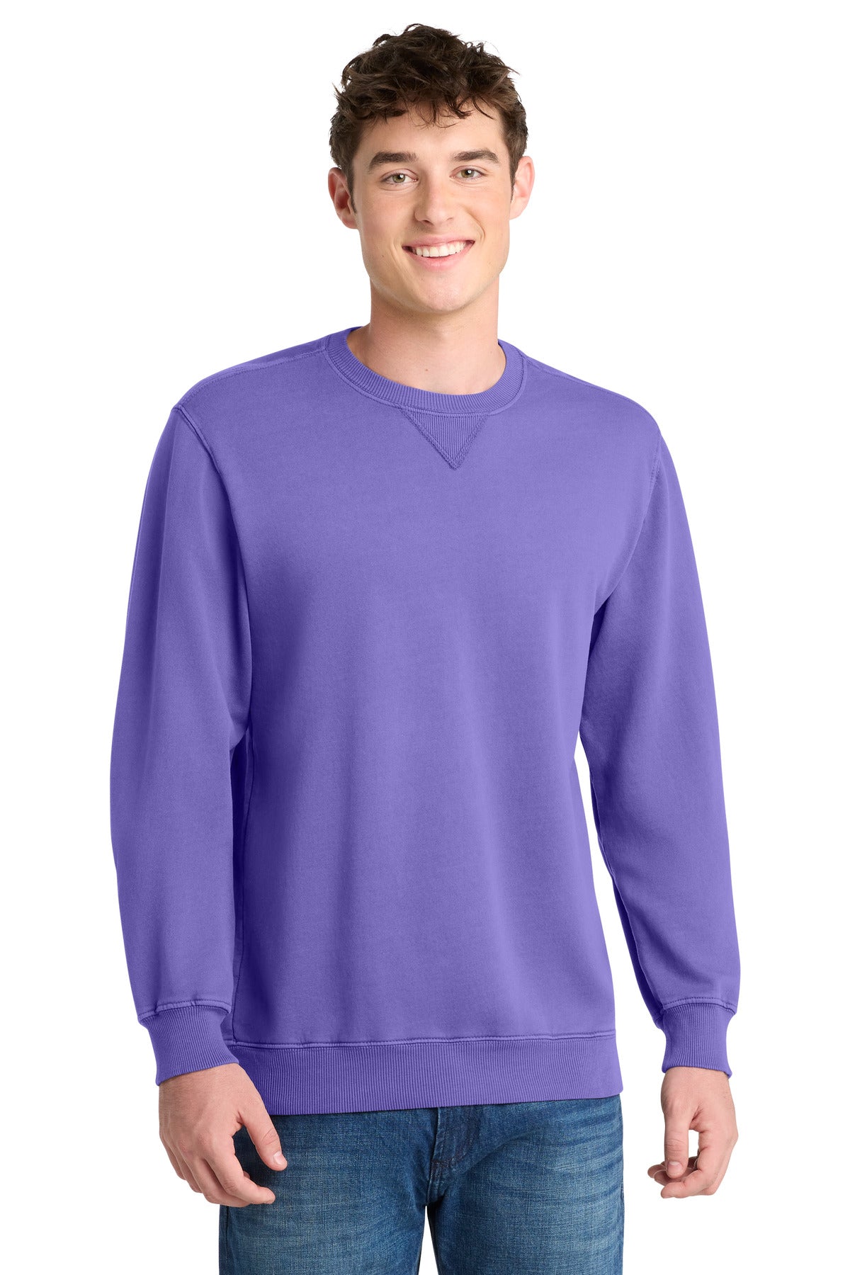 Port & Co ® Beach Wash ® Garment-Dyed Crewneck Sweatshirt PC098
