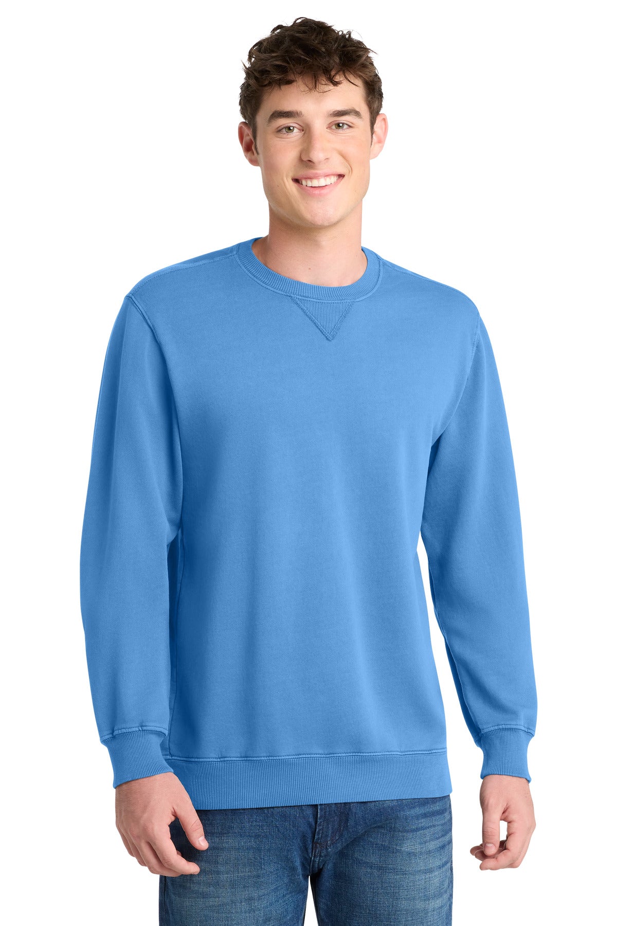 Port & Co ® Beach Wash ® Garment-Dyed Crewneck Sweatshirt PC098