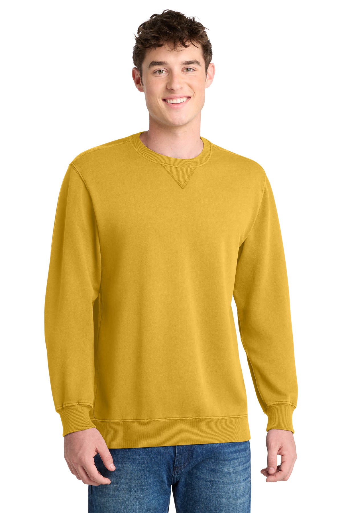 Port & Co ® Beach Wash ® Garment-Dyed Crewneck Sweatshirt PC098