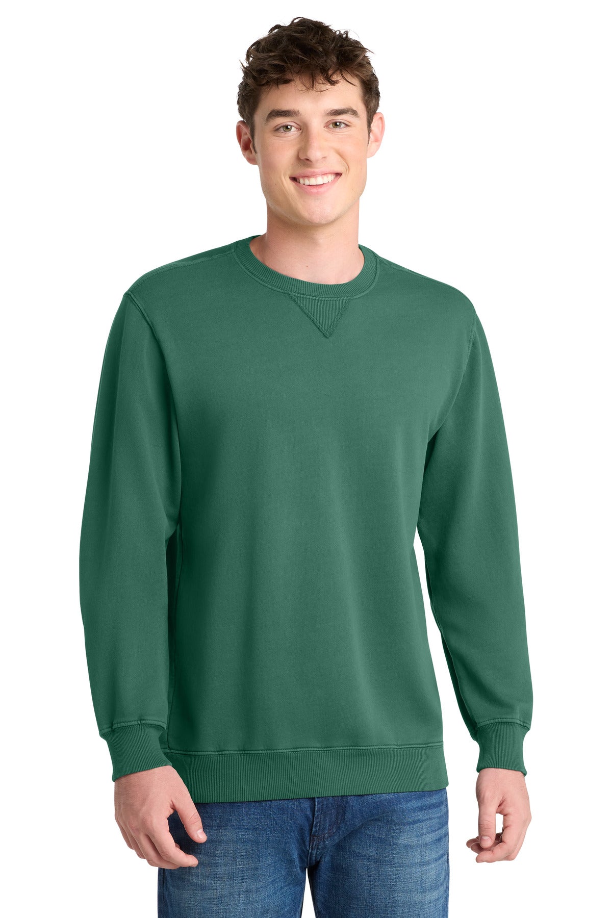 Port & Co ® Beach Wash ® Garment-Dyed Crewneck Sweatshirt PC098
