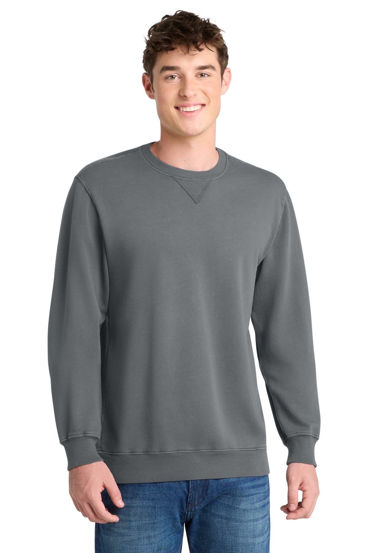 Port & Co ® Beach Wash ® Garment-Dyed Crewneck Sweatshirt PC098