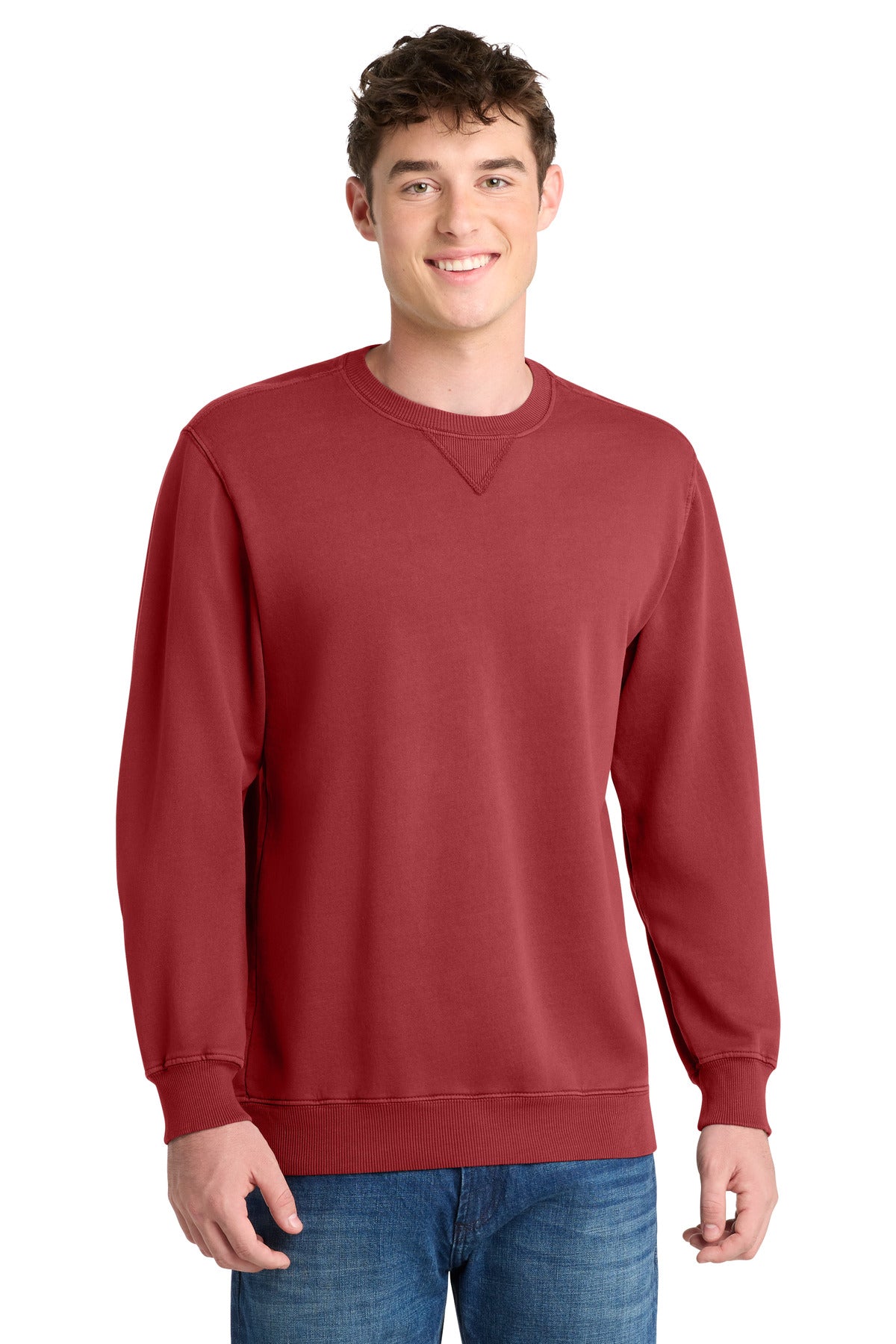 Port & Co ® Beach Wash ® Garment-Dyed Crewneck Sweatshirt PC098