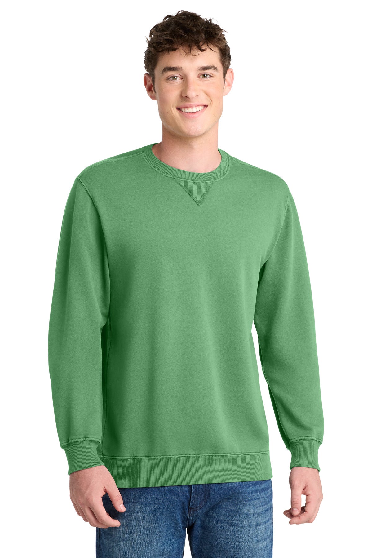 Port & Co ® Beach Wash ® Garment-Dyed Crewneck Sweatshirt PC098