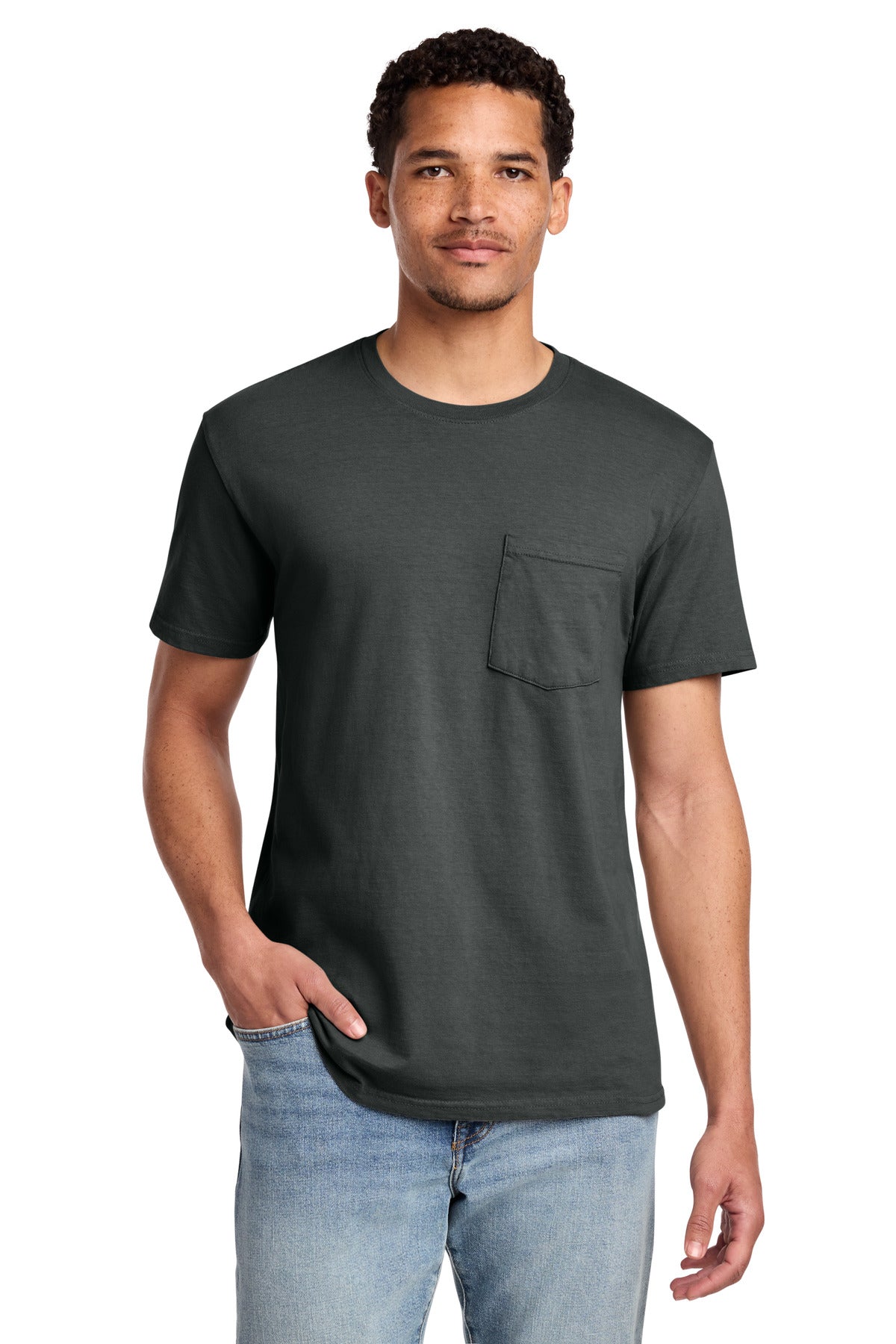 Port & Co ® Beach Wash ® Garment-Dyed Pocket Tee. PC099P