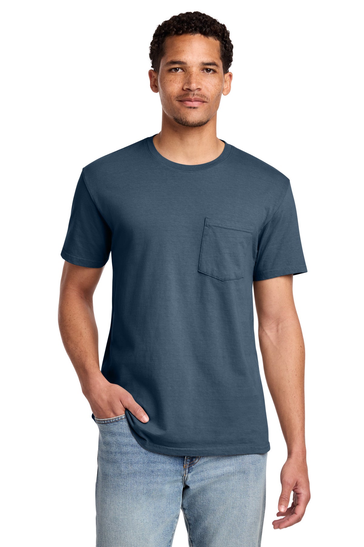 Port & Co ® Beach Wash ® Garment-Dyed Pocket Tee. PC099P