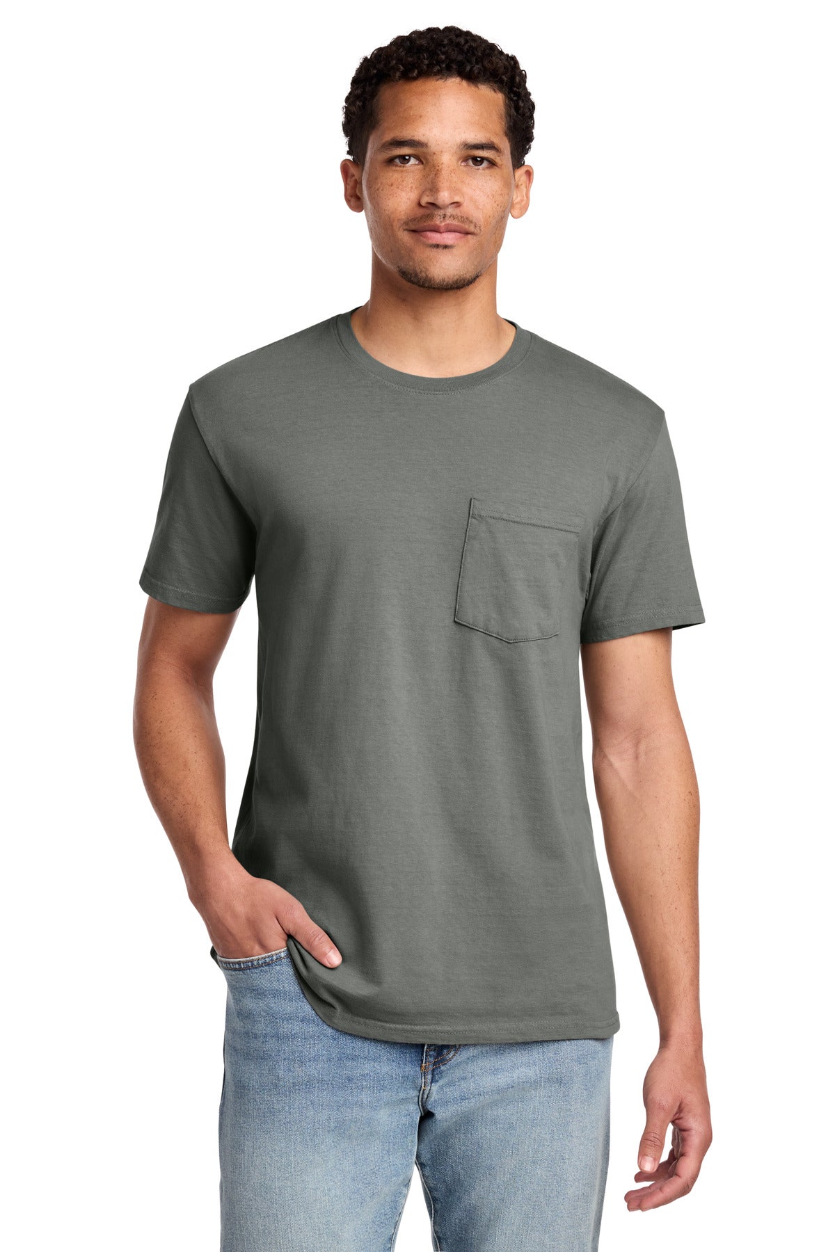 Port & Co ® Beach Wash ® Garment-Dyed Pocket Tee. PC099P
