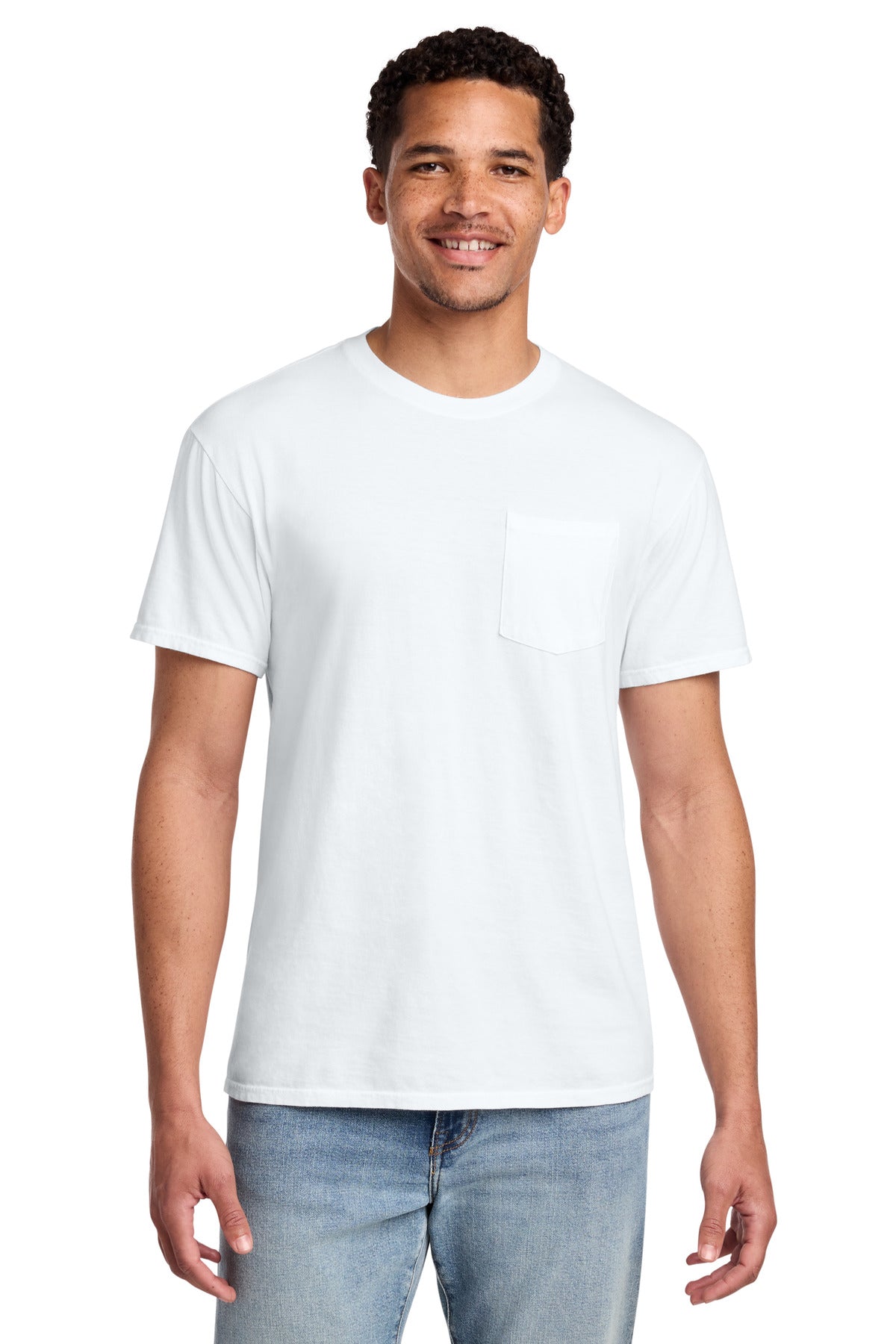 Port & Co ® Beach Wash ® Garment-Dyed Pocket Tee. PC099P