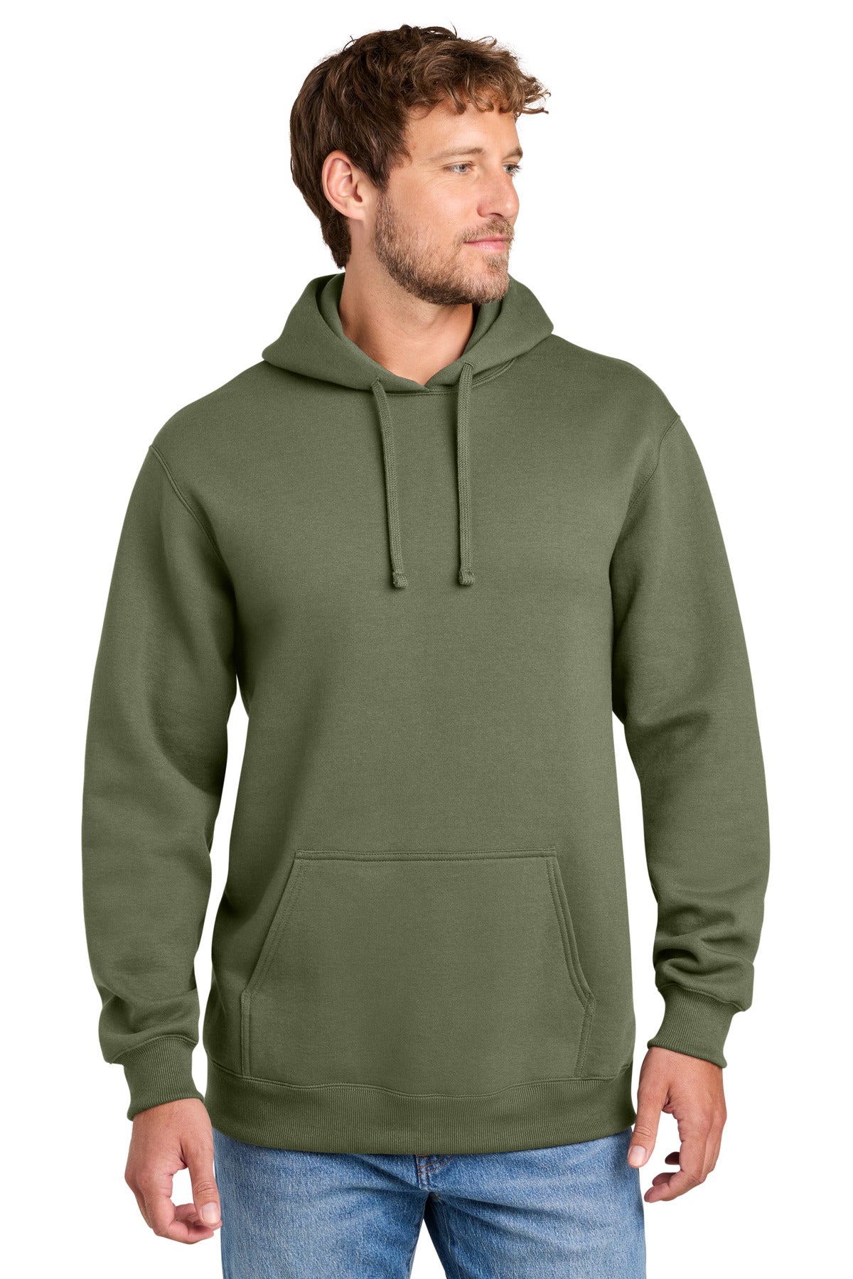 Port & Co ® Foundation Fleece Pullover Hooded Sweatshirt PC107H