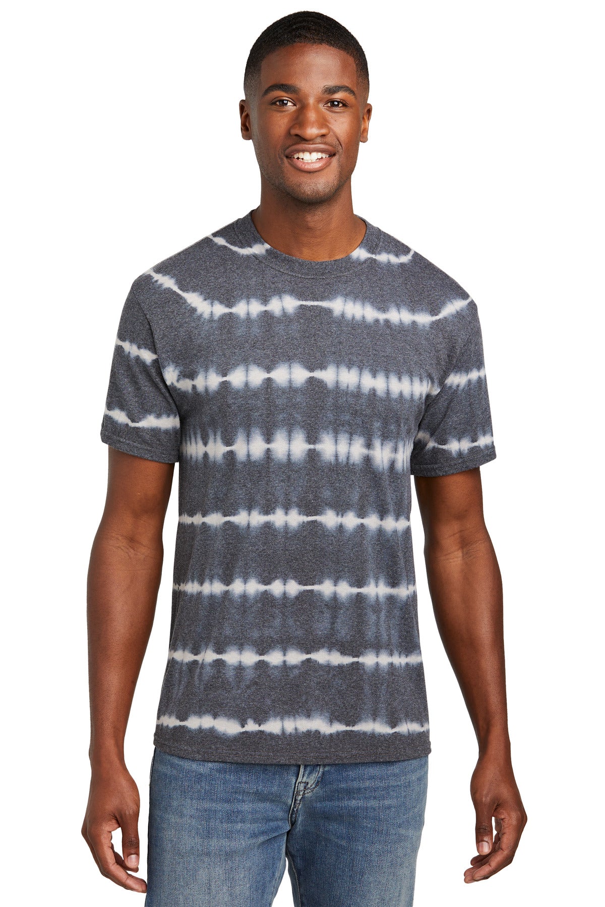 Port & Co ™ Allover Stripe Tie-Dye Tee PC142