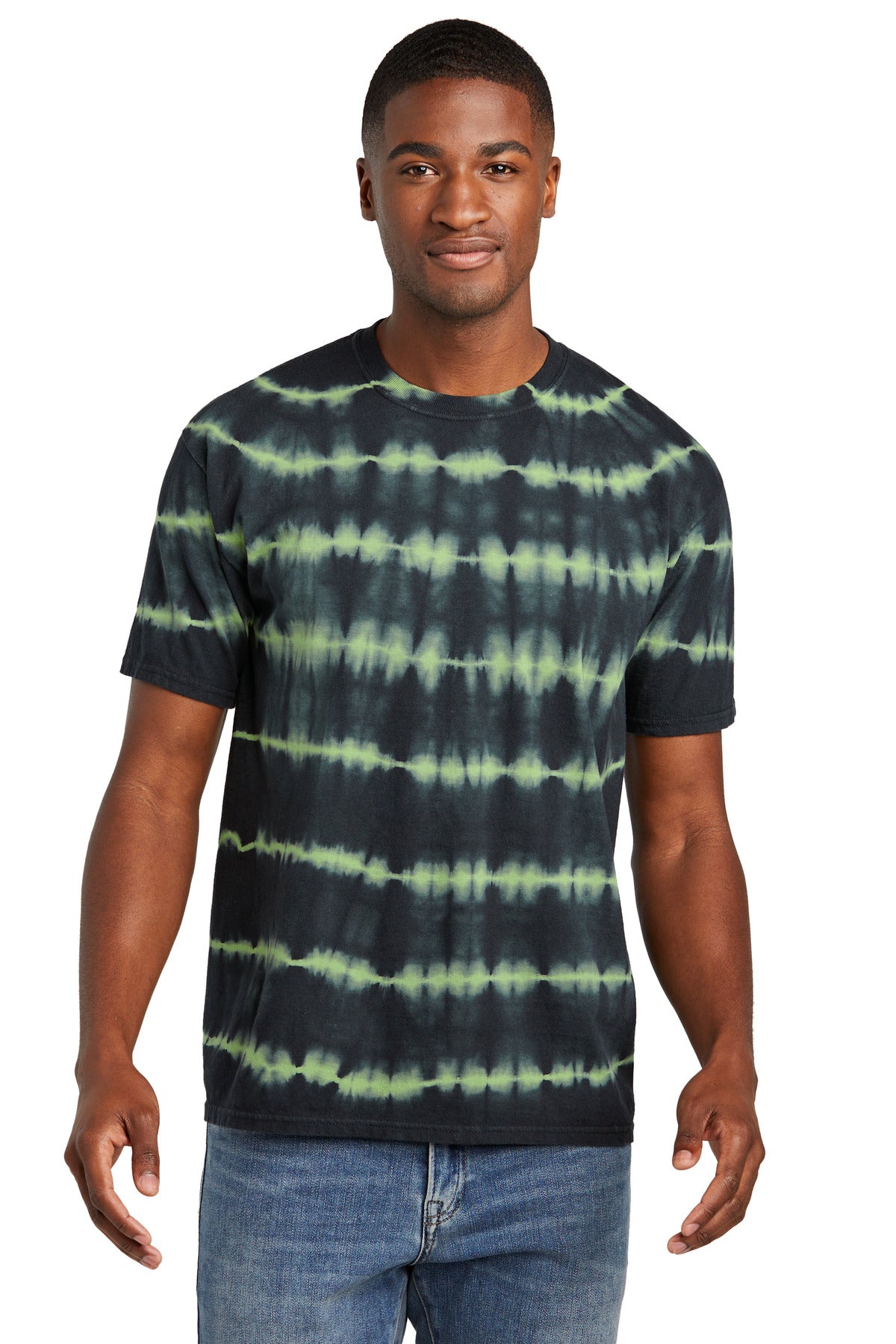 Port & Co ™ Allover Stripe Tie-Dye Tee PC142