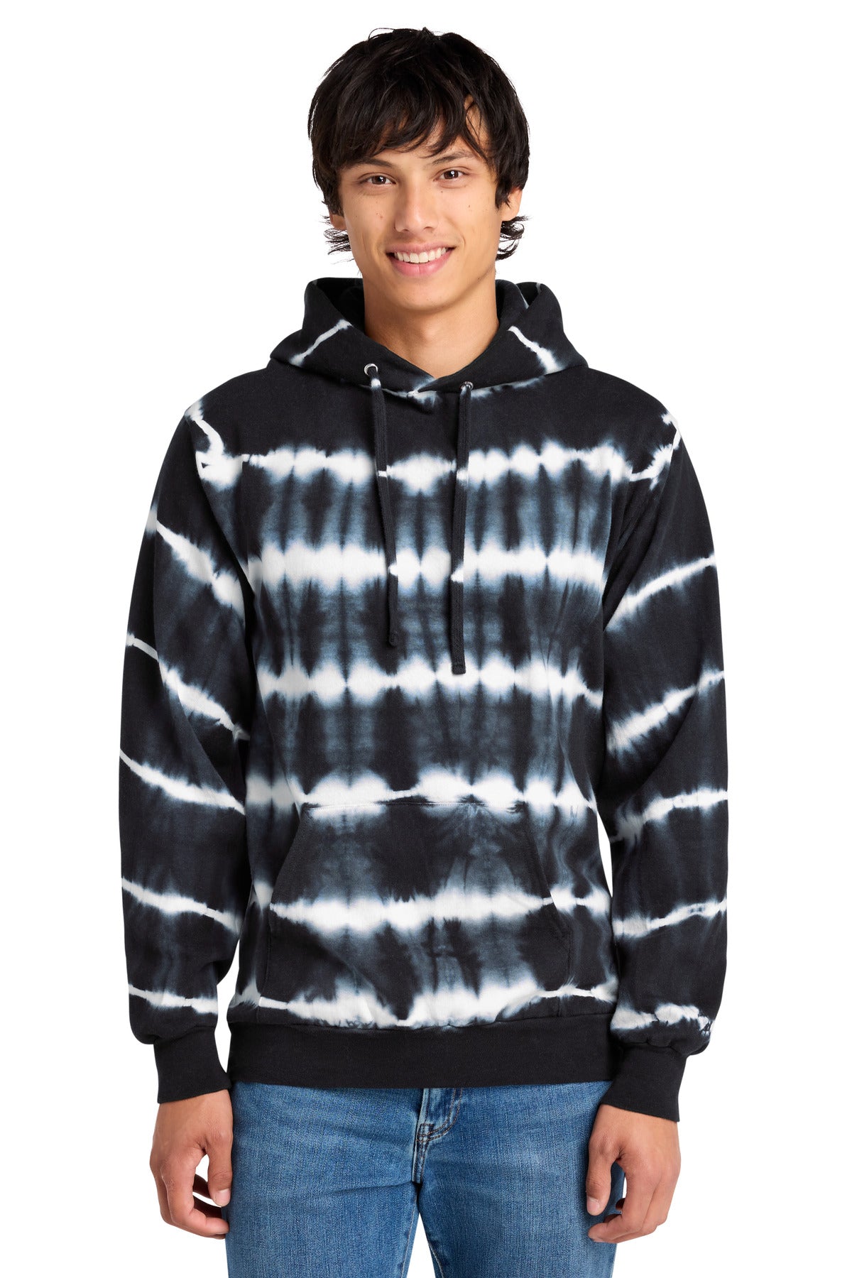 Port & Co ® Allover Stripe Tie-Dye Fleece PC143