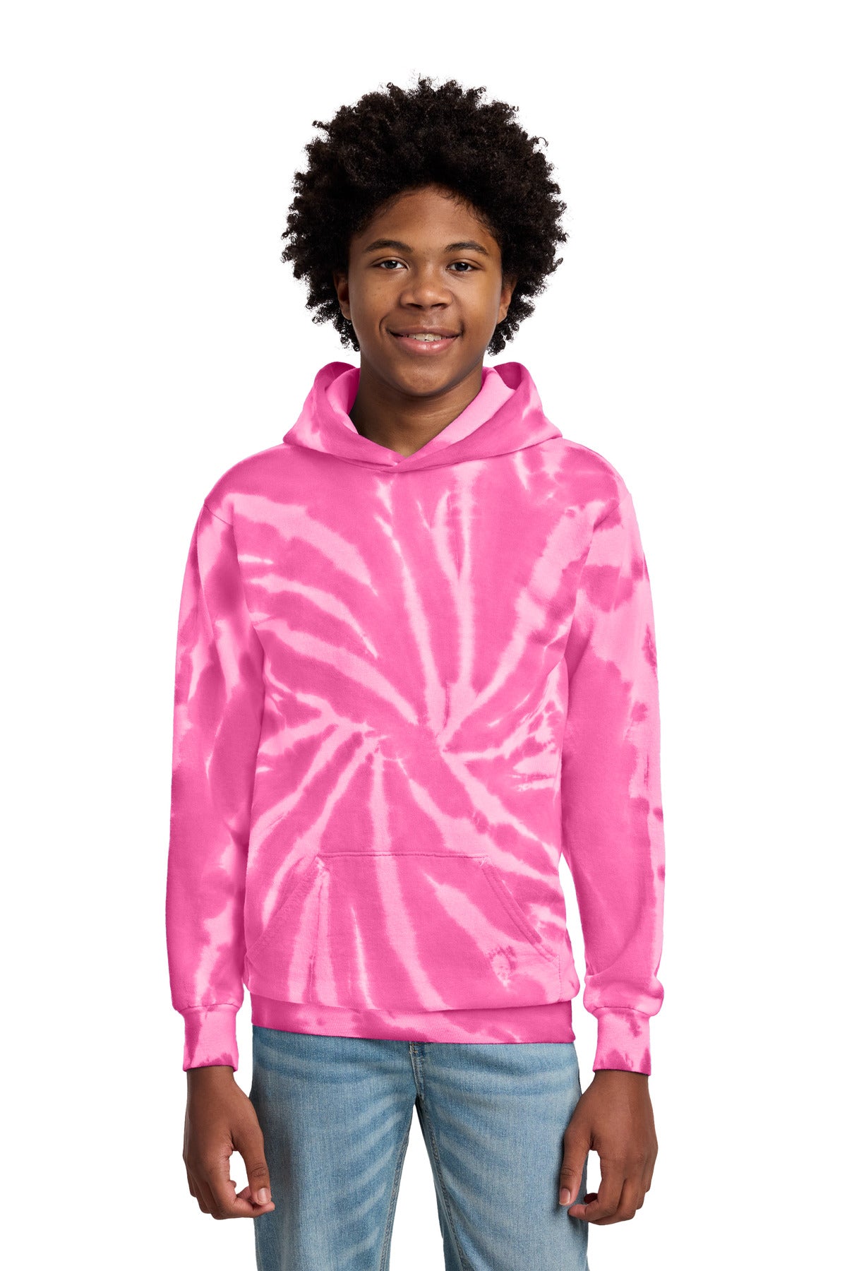 Port & Co ® Youth Tie-Dye Pullover Hooded Sweatshirt. PC146Y