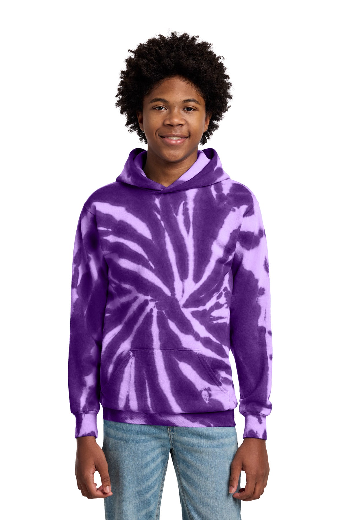 Port & Co ® Youth Tie-Dye Pullover Hooded Sweatshirt. PC146Y