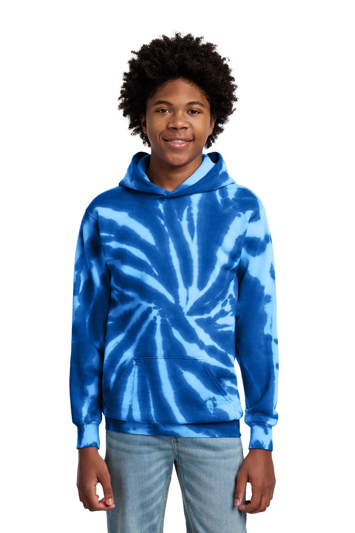 Port & Co ® Youth Tie-Dye Pullover Hooded Sweatshirt. PC146Y