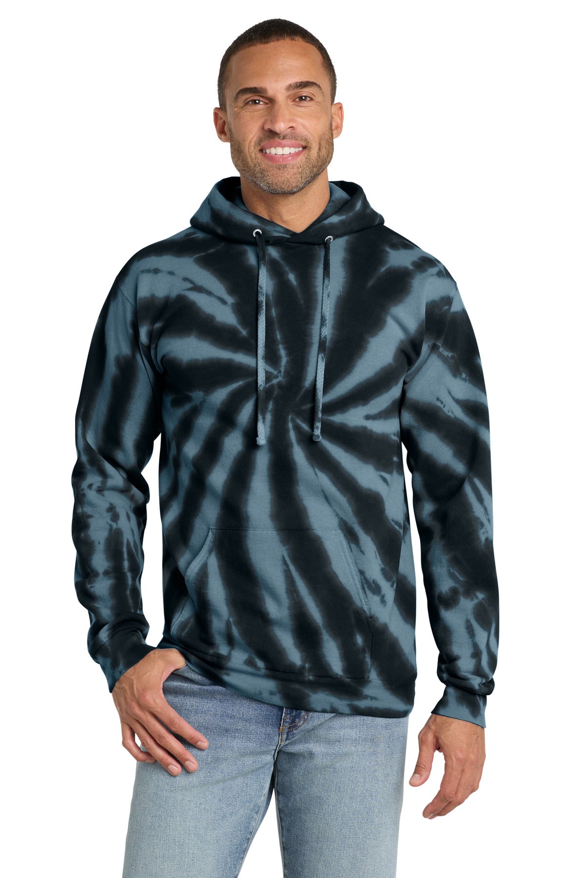 Port & Co ® Tie-Dye Pullover Hooded Sweatshirt. PC146