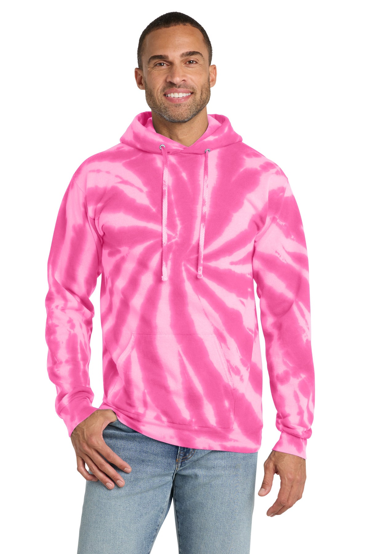 Port & Co ® Tie-Dye Pullover Hooded Sweatshirt. PC146