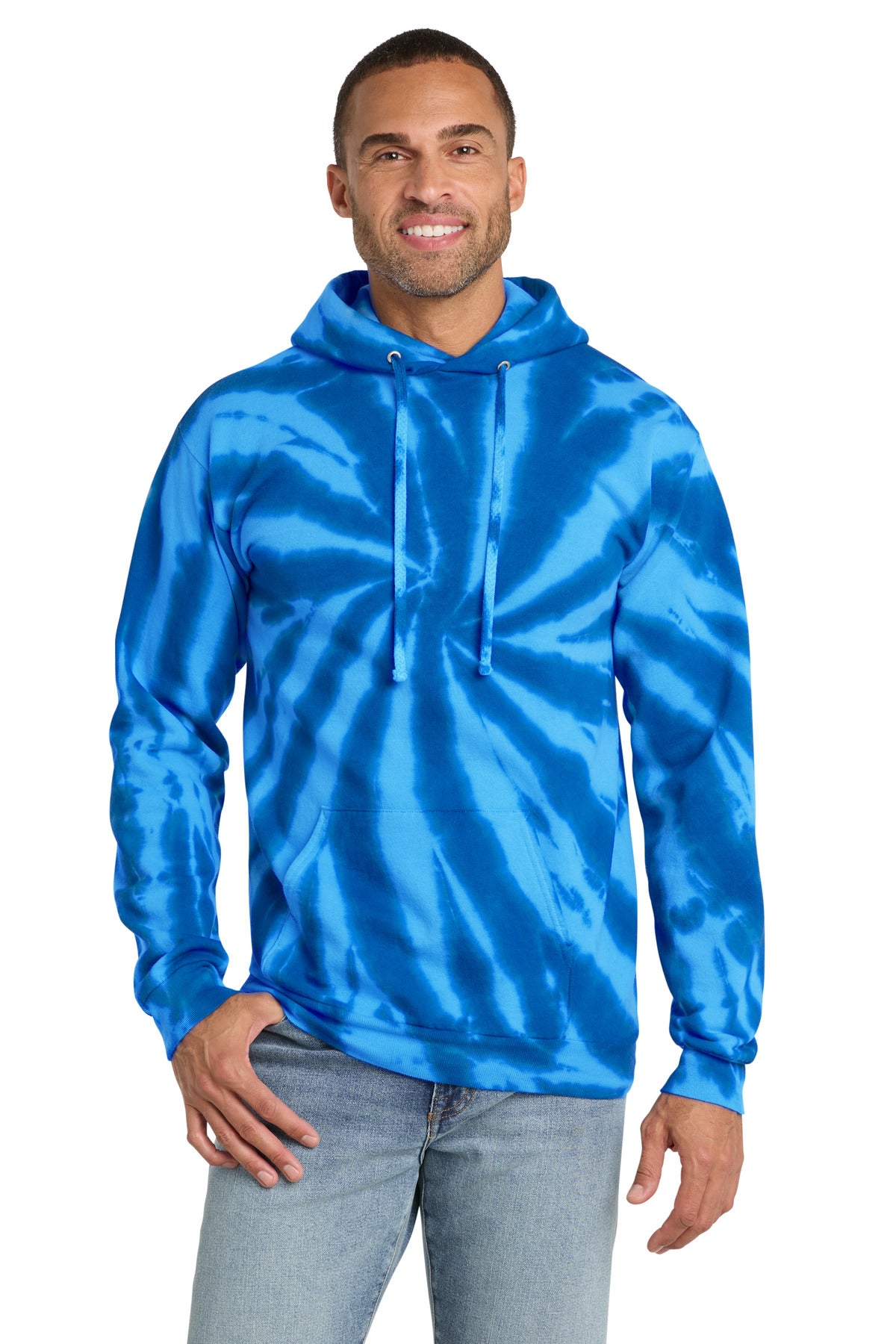 Port & Co ® Tie-Dye Pullover Hooded Sweatshirt. PC146