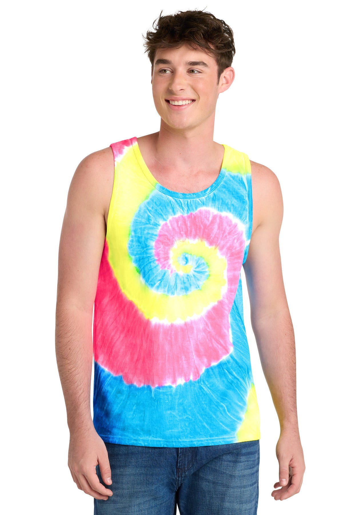 Port & Co ® Tie-Dye Tank Top. PC147TT