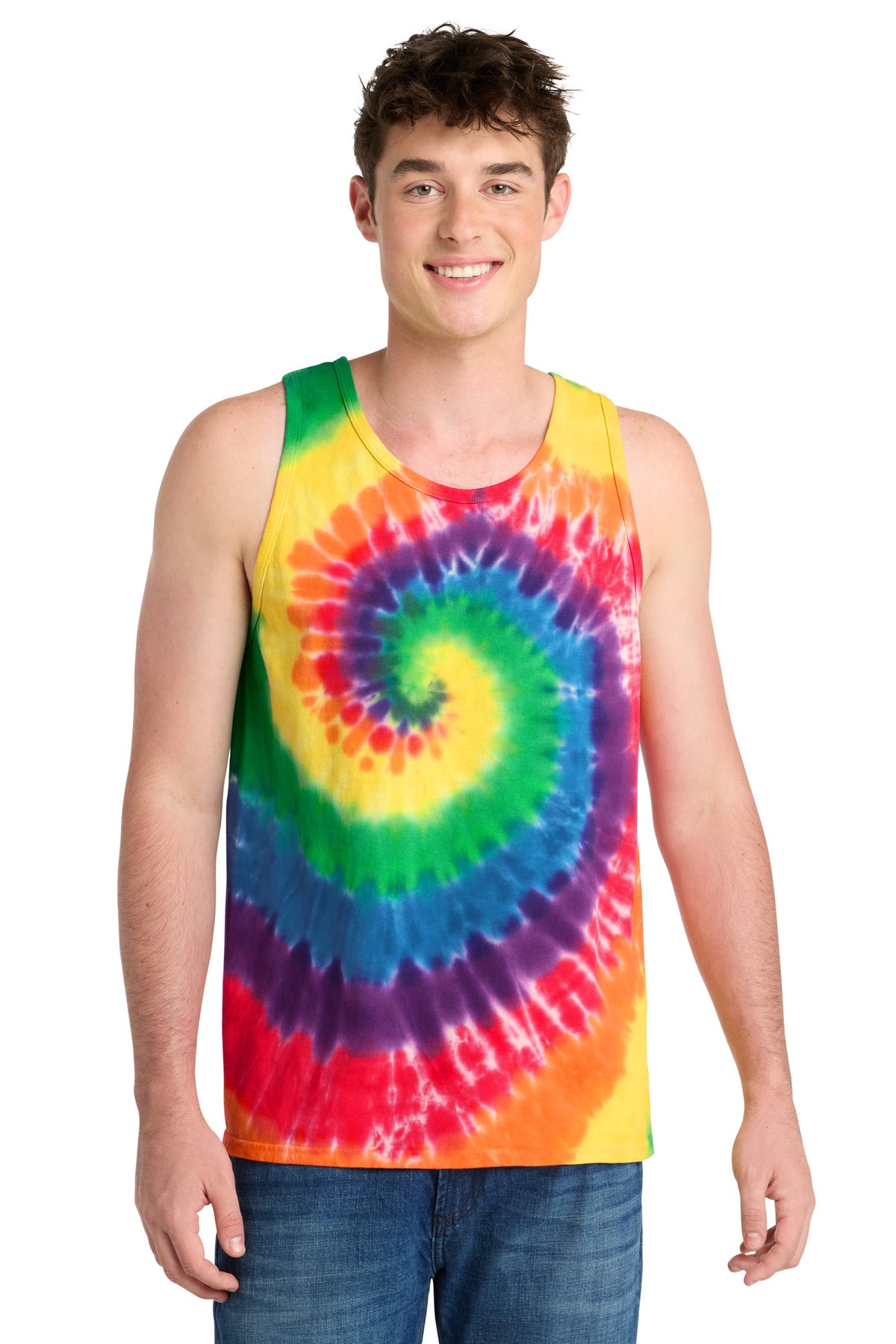 Port & Co ® Tie-Dye Tank Top. PC147TT