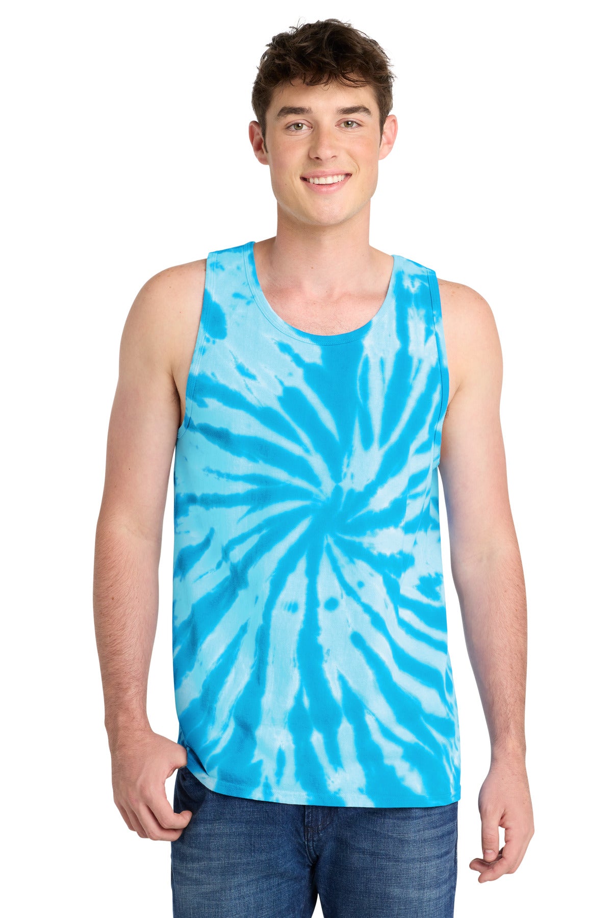 Port & Co ® Tie-Dye Tank Top. PC147TT