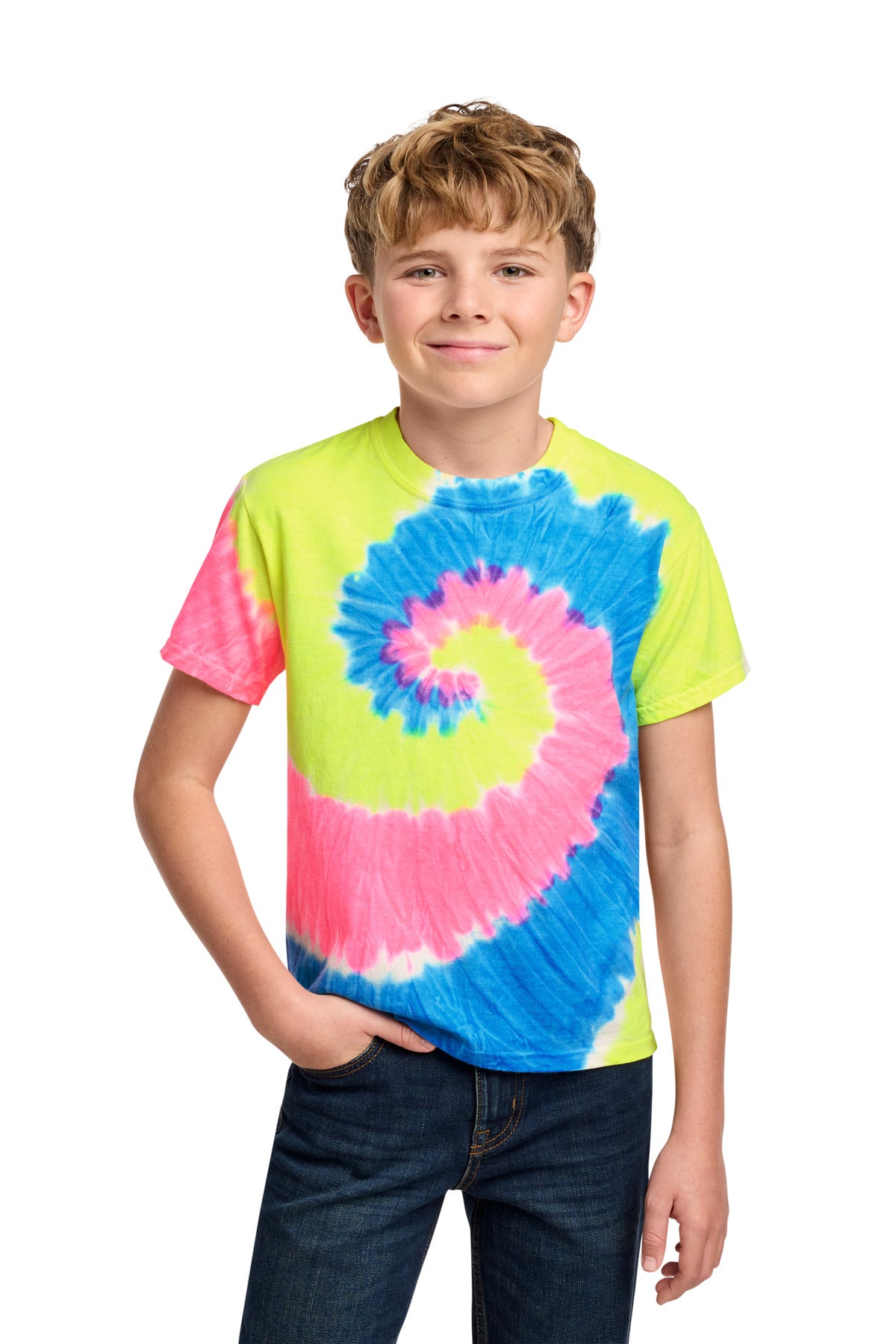 Port & Co ® Youth Tie-Dye Tee. PC147Y