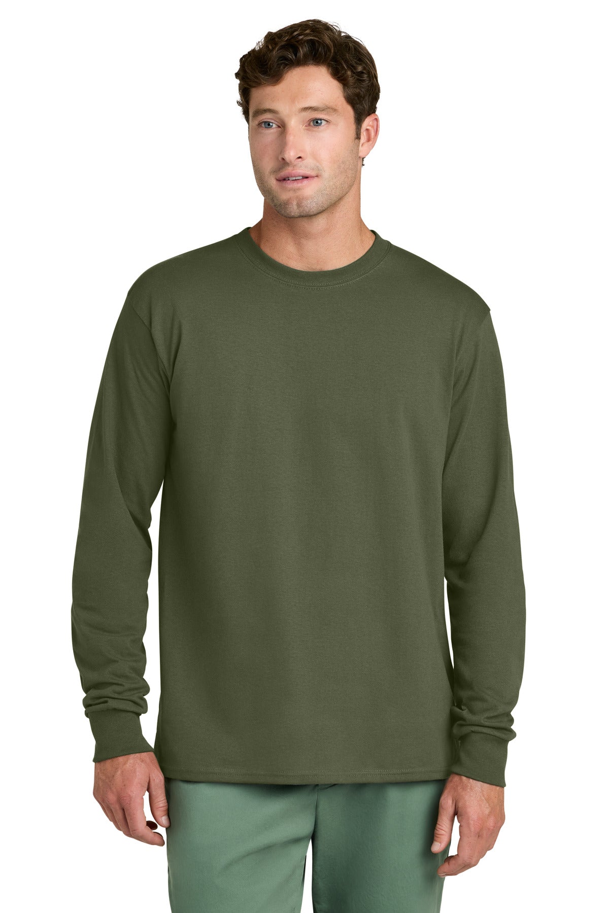 Port & Co ® Long Sleeve Core Cotton Tee. PC54LS