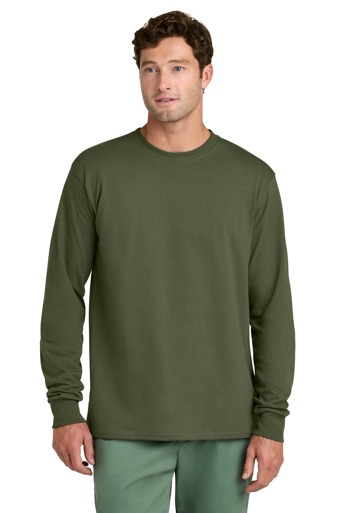 Port & Co ™ Long Sleeve Core Cotton Tee. PC54LS