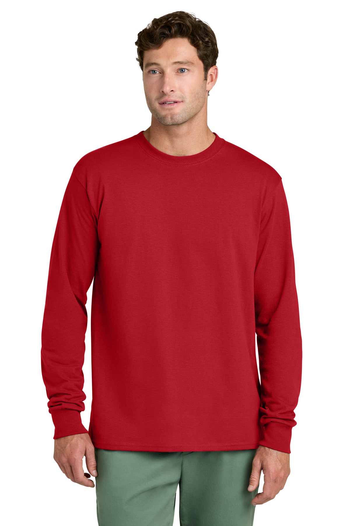 Port & Co ® Long Sleeve Core Cotton Tee. PC54LS
