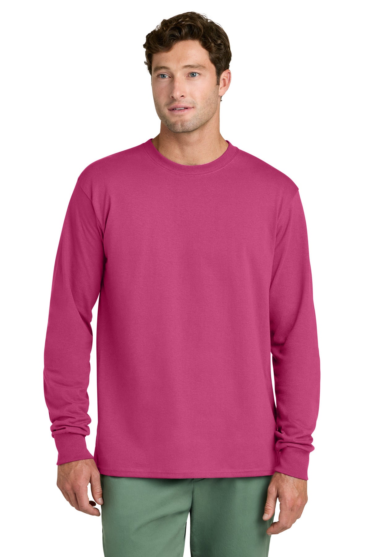 Port & Co ™ Long Sleeve Core Cotton Tee. PC54LS