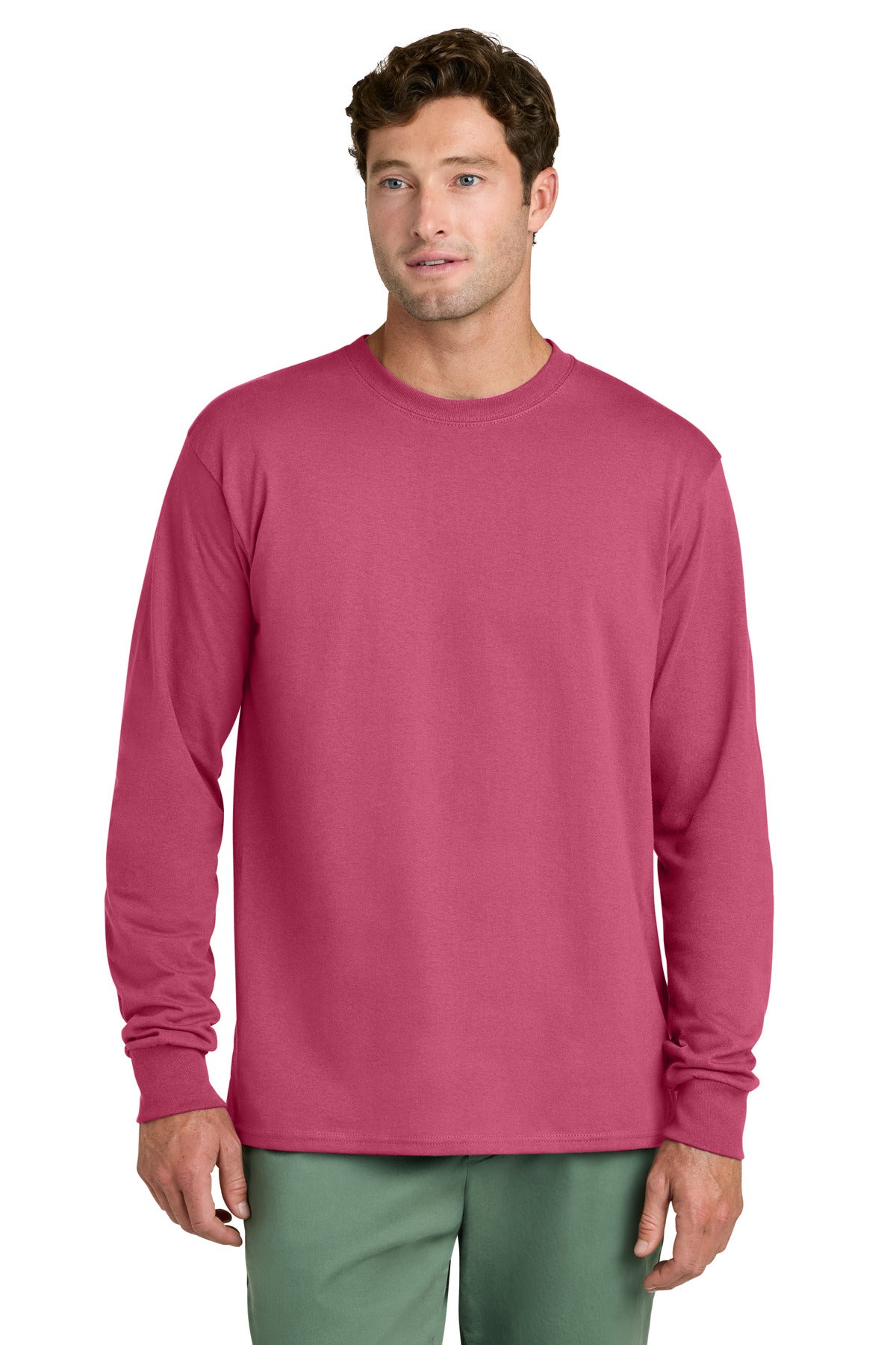 Port & Co ® Long Sleeve Core Cotton Tee. PC54LS